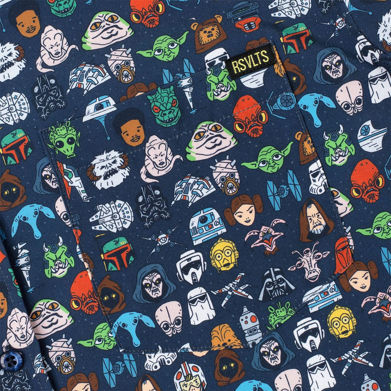 RSVLTS Cartoon Cosmos KUNUFLEX Short Sleeve Shirt in Multicolor — detail 3