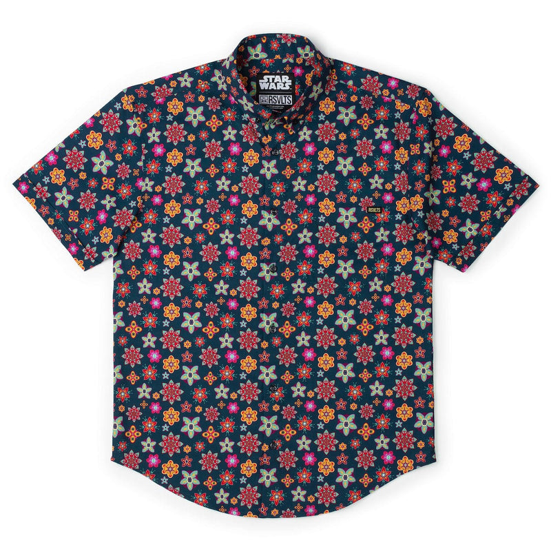 RSVLTS Galactic Garden KUNUFLEX Short Sleeve Shirt in Multicolor — detail 3