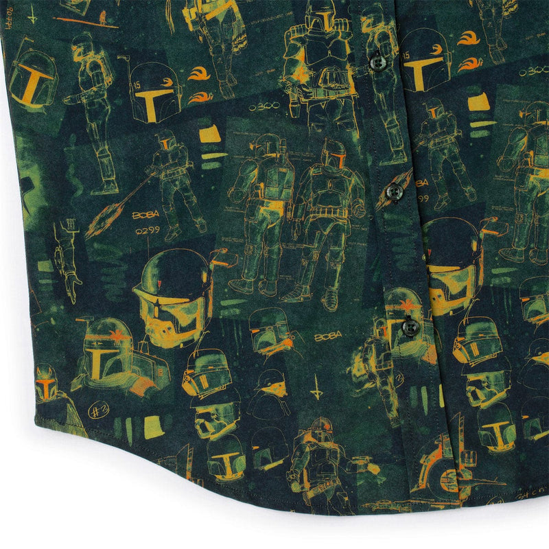 RSVLTS Building a Bounty Hunter KUNUFLEX Short Sleeve Shirt in Green — detail 2