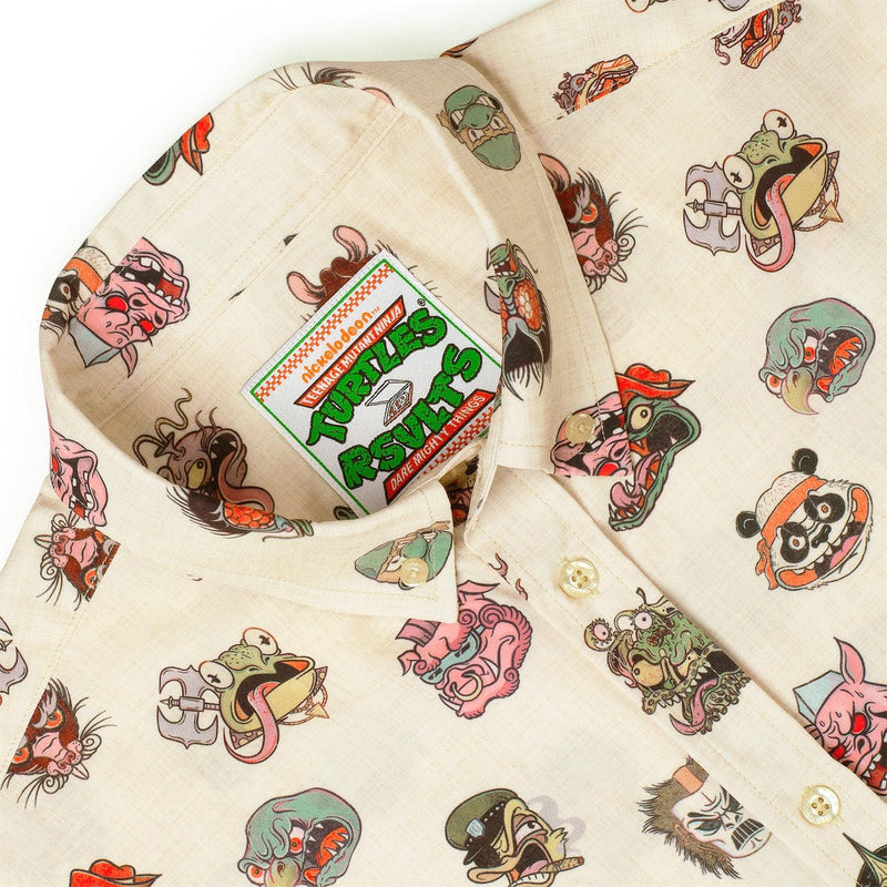 RSVLTS Radical Ink KUNUFLEX Short Sleeve Shirt in Neutral — detail 6