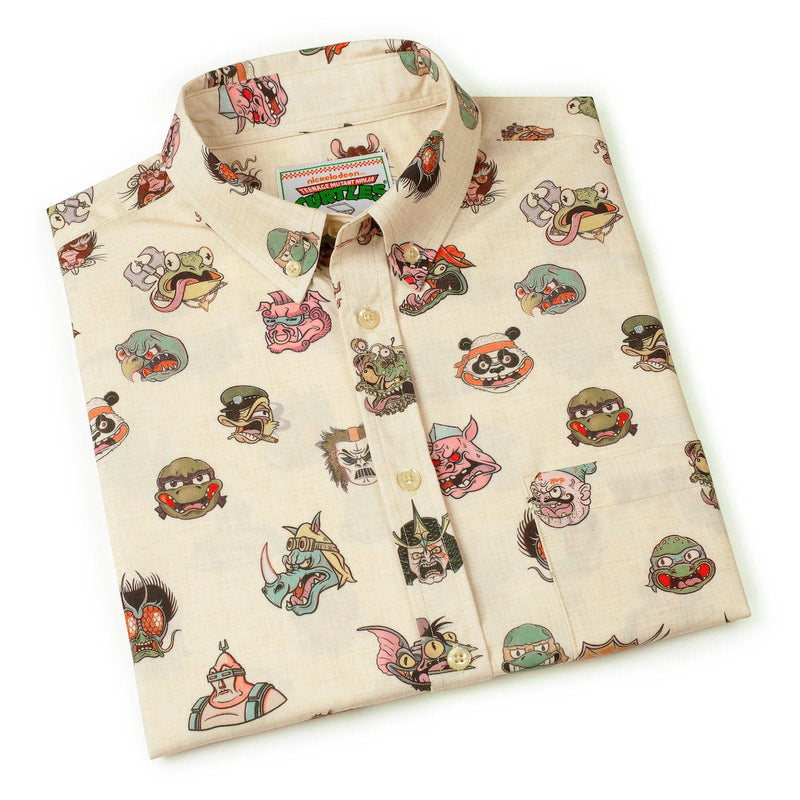 RSVLTS Radical Ink KUNUFLEX Short Sleeve Shirt in Neutral — detail 7