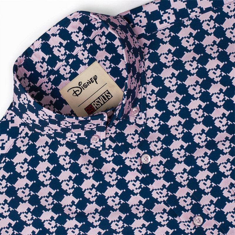 RSVLTS Pixel Pal KUNUFLEX Short Sleeve Shirt in Blue — detail 2