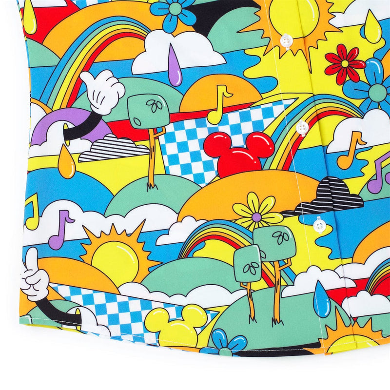 RSVLTS Dreamland Drip Women's KUNUFLEX Short Sleeve Shirt in Multicolor — detail 3