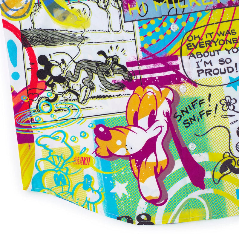 RSVLTS Pop Art Party KUNUFLEX Short Sleeve Shirt in Multicolor — detail 5
