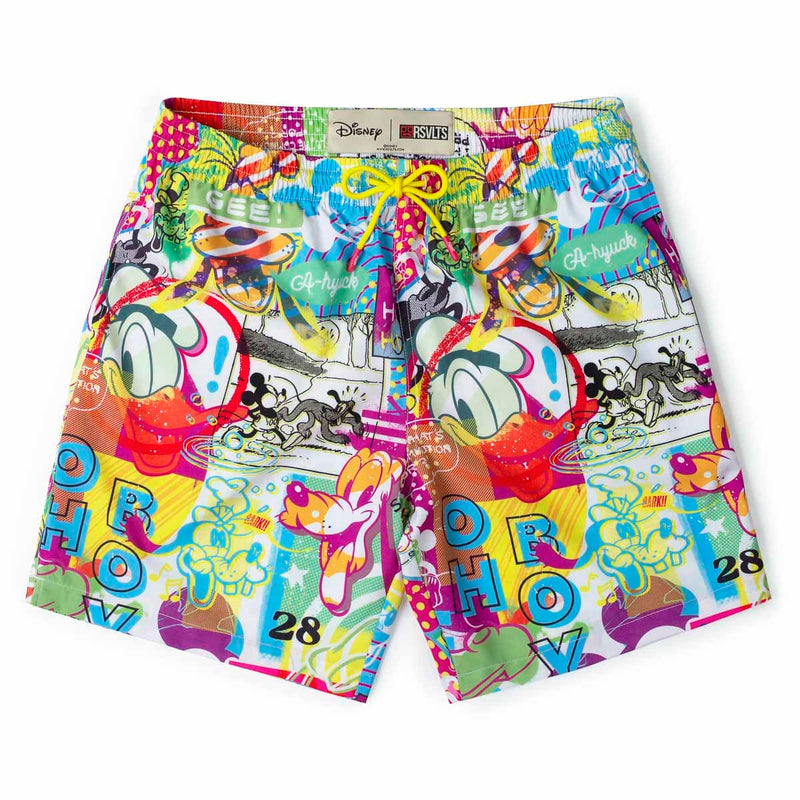 RSVLTS Pop Art Party Hybrid Shorts in Multicolor — front view