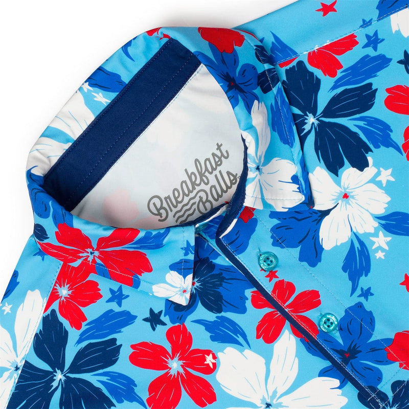 RSVLTS Liberty Luau All-Day Polo in Blue — detail 2