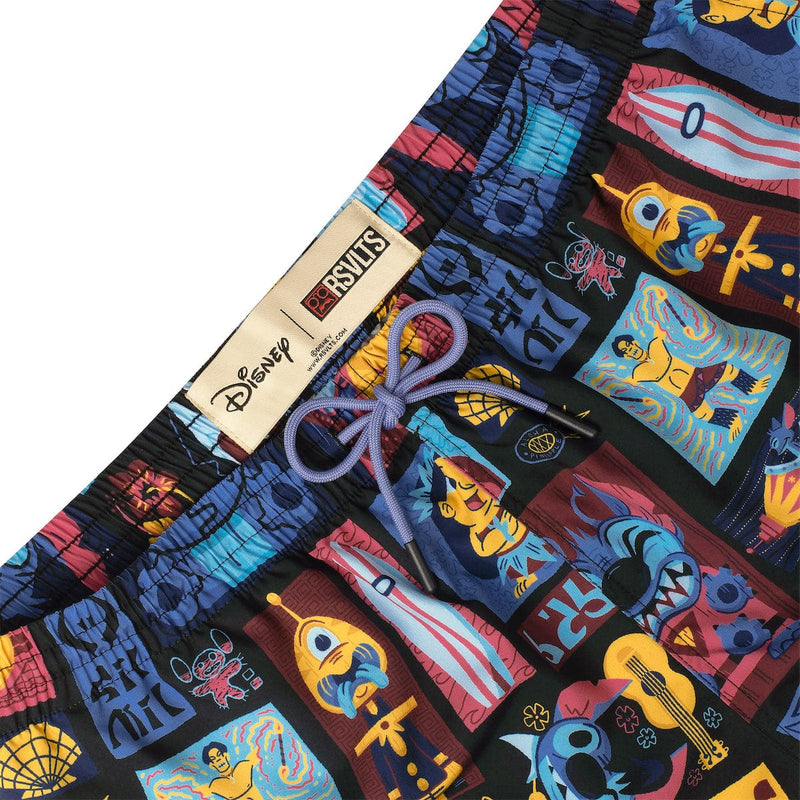 RSVLTS Tiki-terrestrial Hybrid Shorts in Black — detail 3