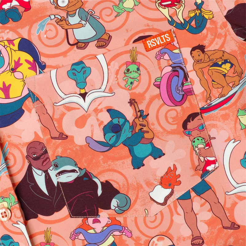 RSVLTS Ohana Means Family KUNUFLEX Short Sleeve Shirt in Multicolor — detail 2