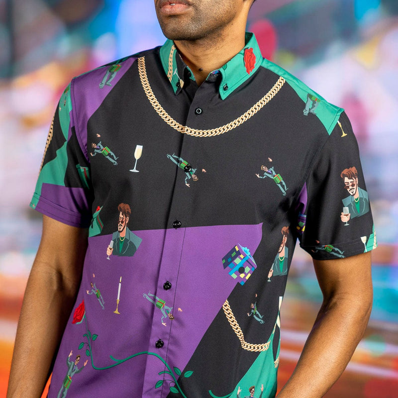 RSVLTS D in a B KUNUFLEX Short Sleeve Shirt — detail 4