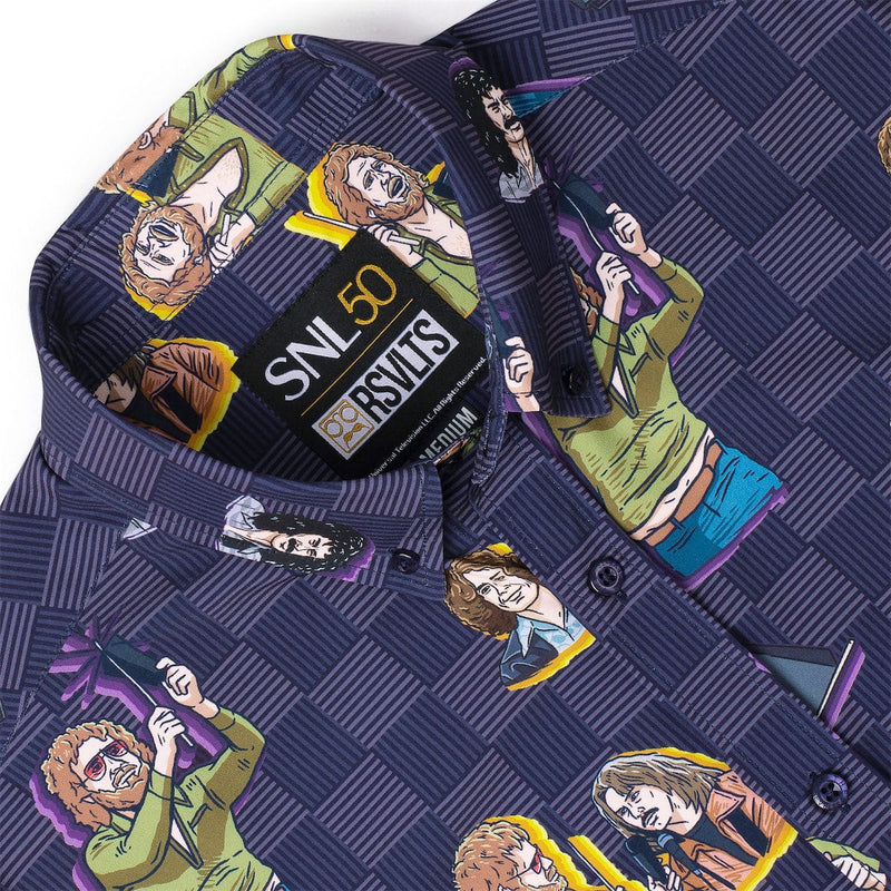 RSVLTS More Cowbell KUNUFLEX Short Sleeve Shirt in Purple — detail 6