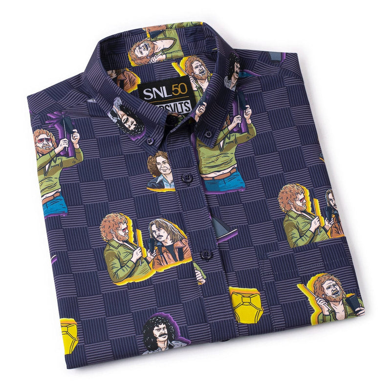 RSVLTS More Cowbell KUNUFLEX Short Sleeve Shirt in Purple — detail 8