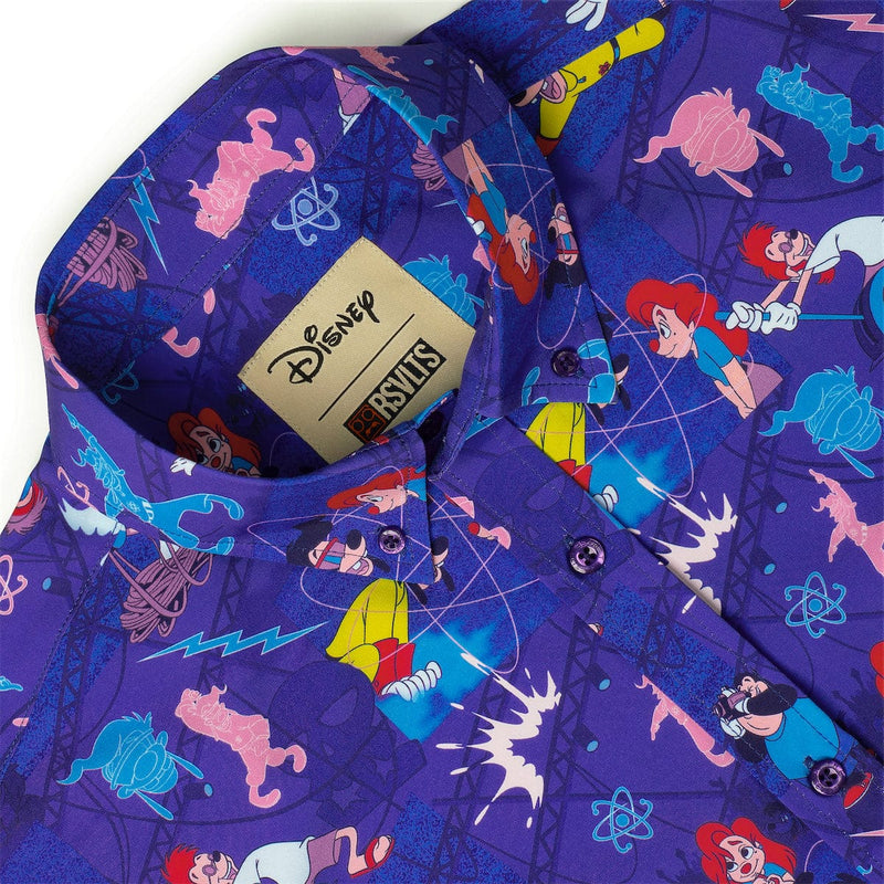 RSVLTS Max Voltage KUNUFLEX Short Sleeve Shirt in Purple — detail 5