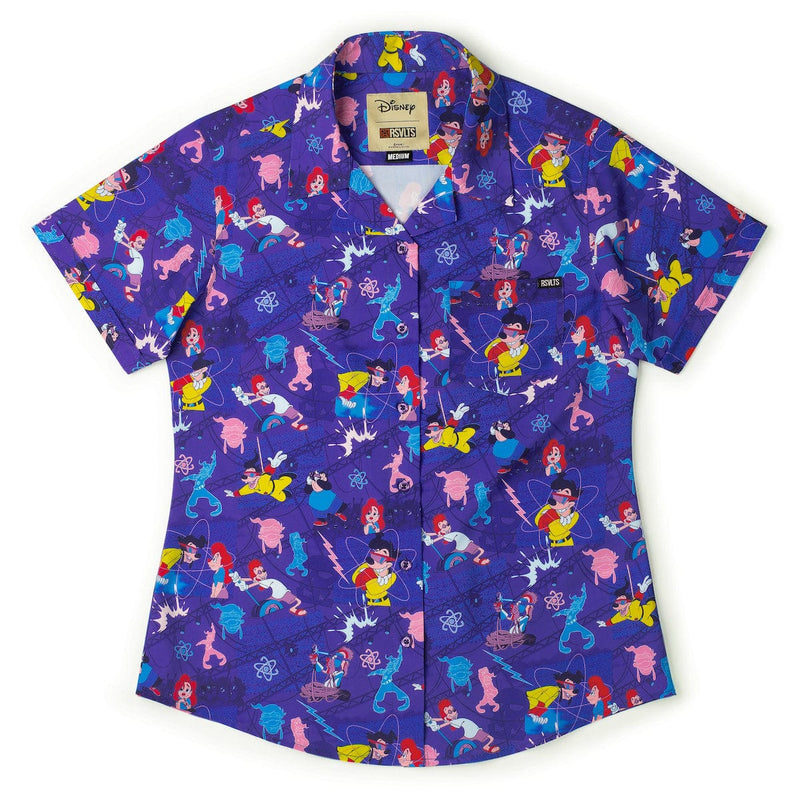 RSVLTS Max Voltage Women's KUNUFLEX Short Sleeve Shirt in Purple — detail 2