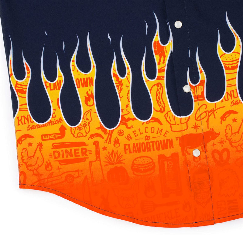 RSVLTS The Fieri Roper Short Sleeve Shirt in Black — detail 3
