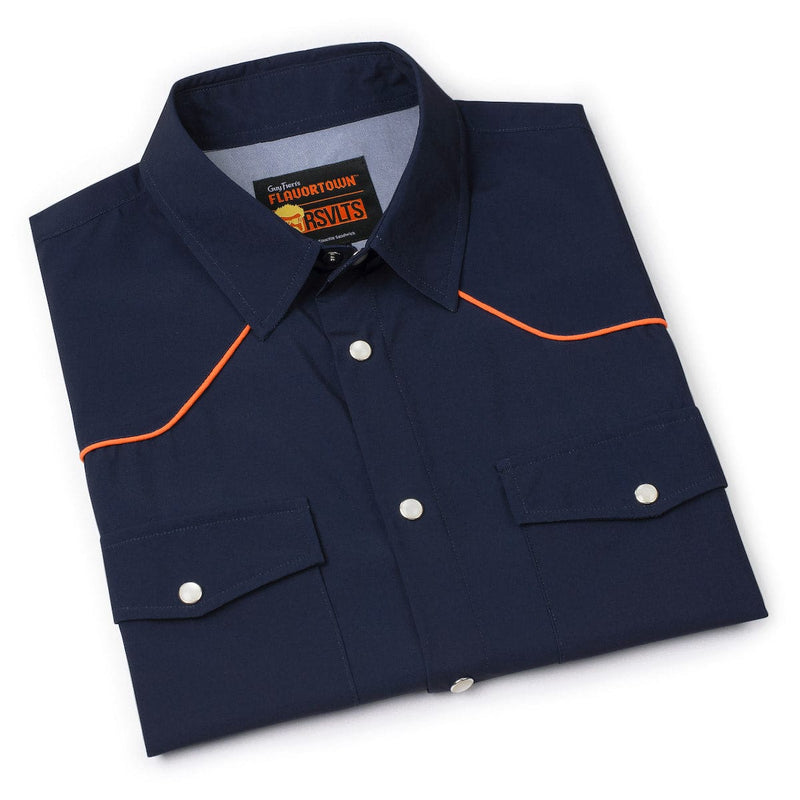 RSVLTS The Fieri Roper Short Sleeve Shirt in Black — detail 4