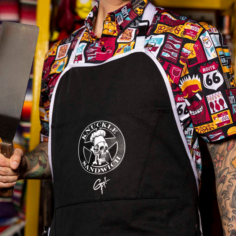 RSVLTS Knuckle Sandwich Ultimate Grilling Apron in Black — detail 2