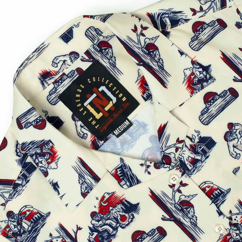 RSVLTS Search Party Women's KUNUFLEX Short Sleeve Shirt (Legends Edition) in Blue — detail 3