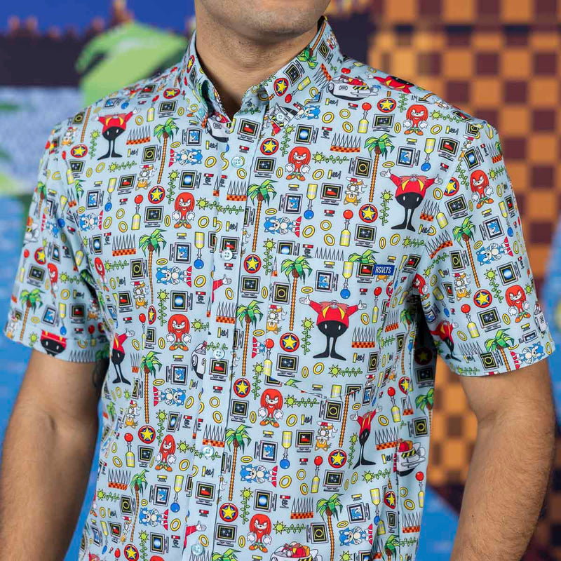 RSVLTS Sonic Essentials KUNUFLEX Short Sleeve Shirt in Multicolor — detail 2