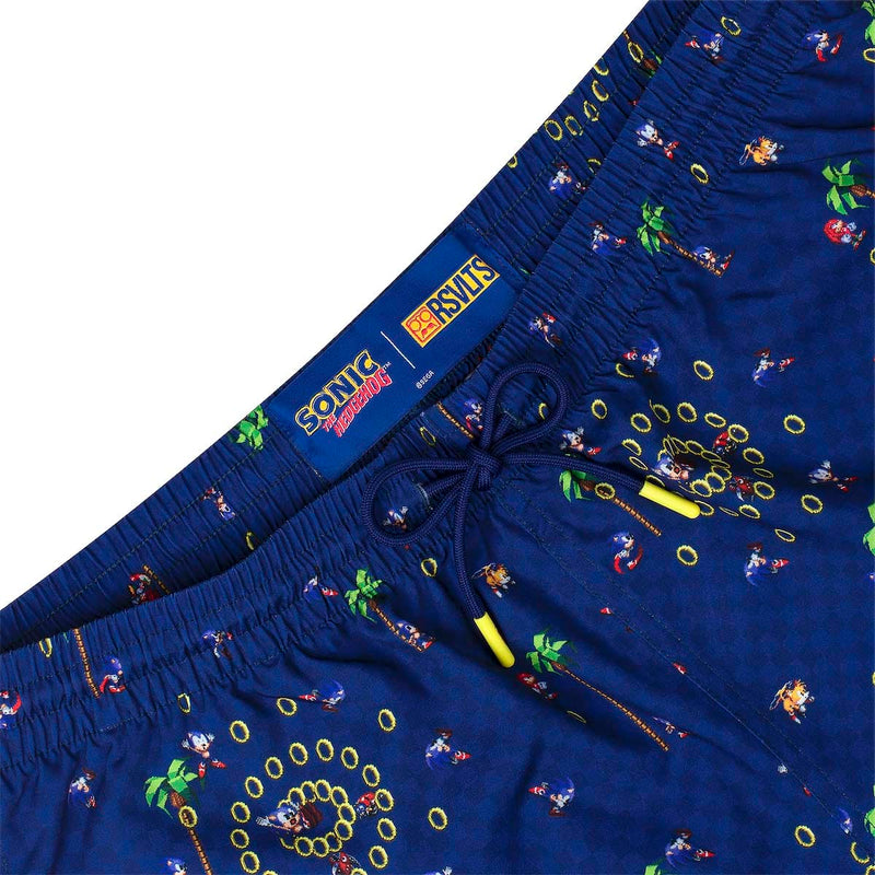 RSVLTS Sonic Interrupted Hybrid Shorts in Blue — detail 2