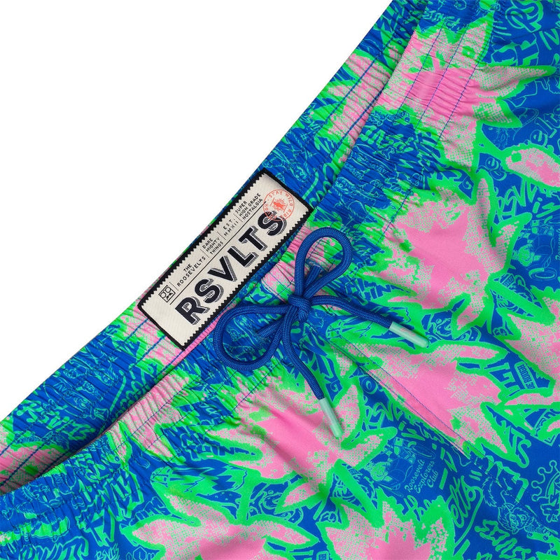 RSVLTS Camp Kunu Floral (Light Blue) Hybrid Shorts — detail 4