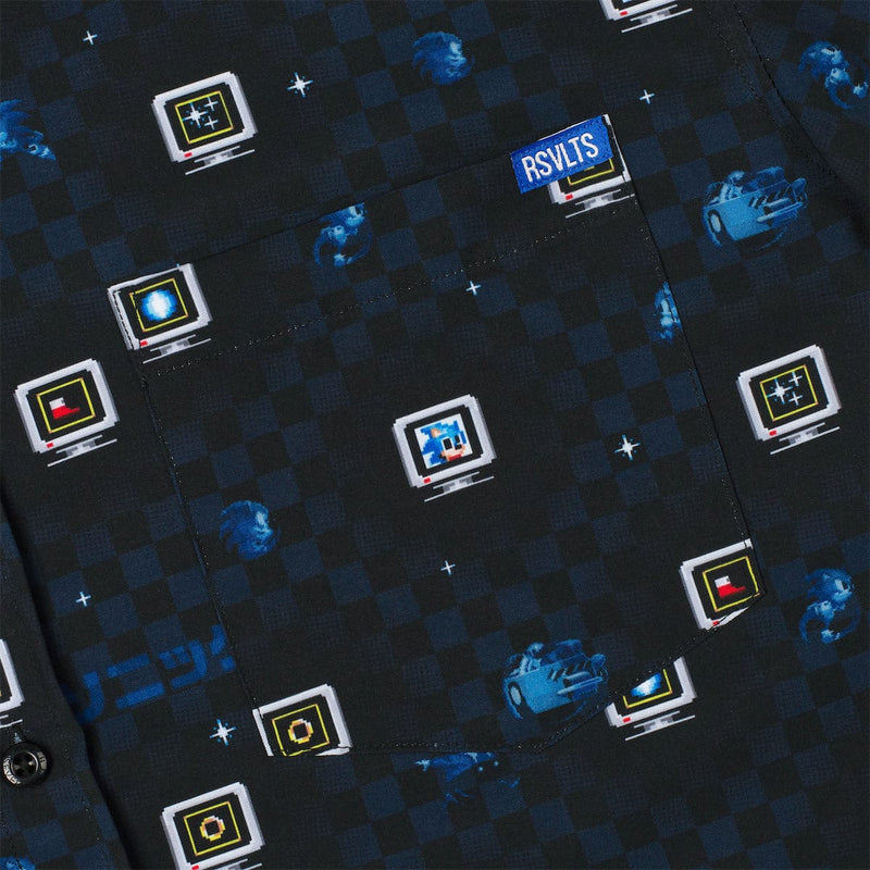 RSVLTS Power-Up KUNUFLEX Short Sleeve Shirt in Black — detail 2