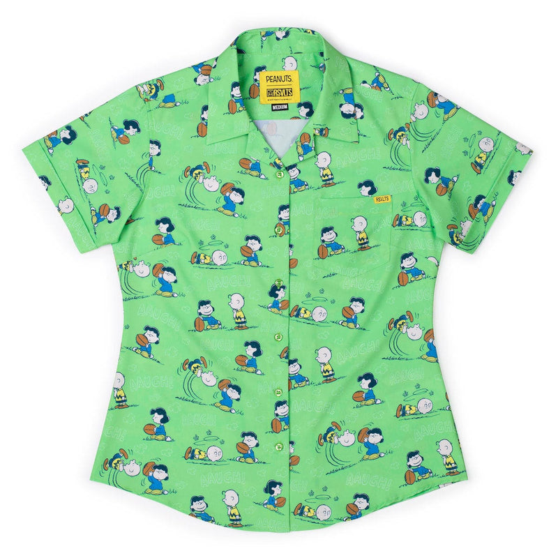 RSVLTS AAUGH! Women's KUNUFLEX Short Sleeve Shirt in Green — detail 2