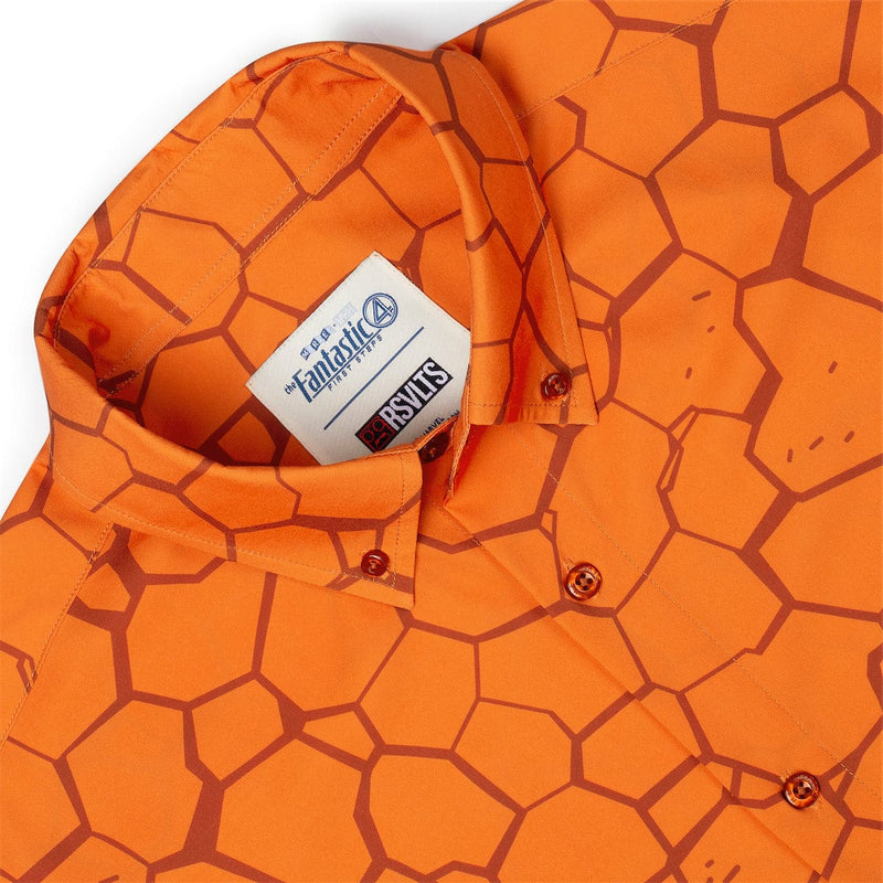 RSVLTS Clobberin' Time KUNUFLEX Short Sleeve Shirt in Orange — detail 3