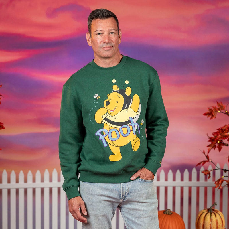 RSVLTS Bumble Bear Crewneck Sweatshirt in Green — detail 2