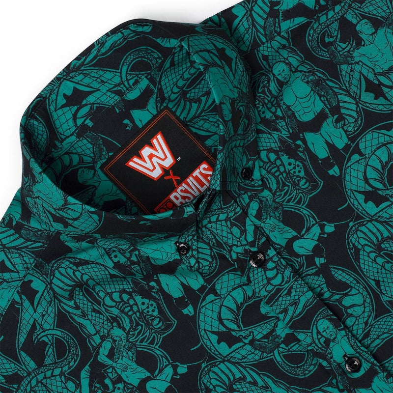 RSVLTS The Viper KUNUFLEX Short Sleeve Shirt in Green — detail 3