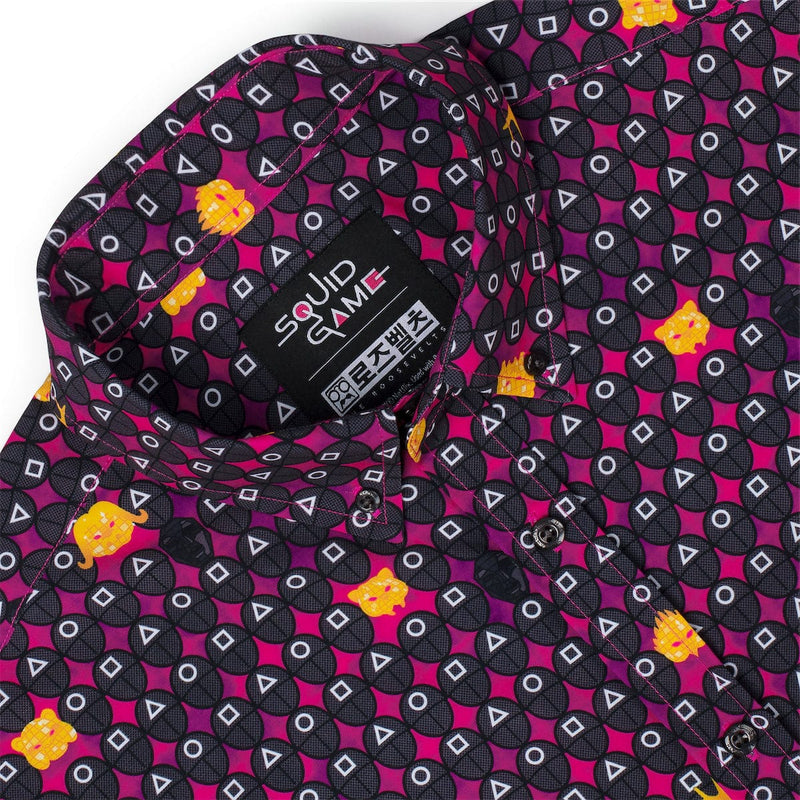 RSVLTS The Real Game Begins KUNUFLEX Short Sleeve Shirt in Black — detail 3