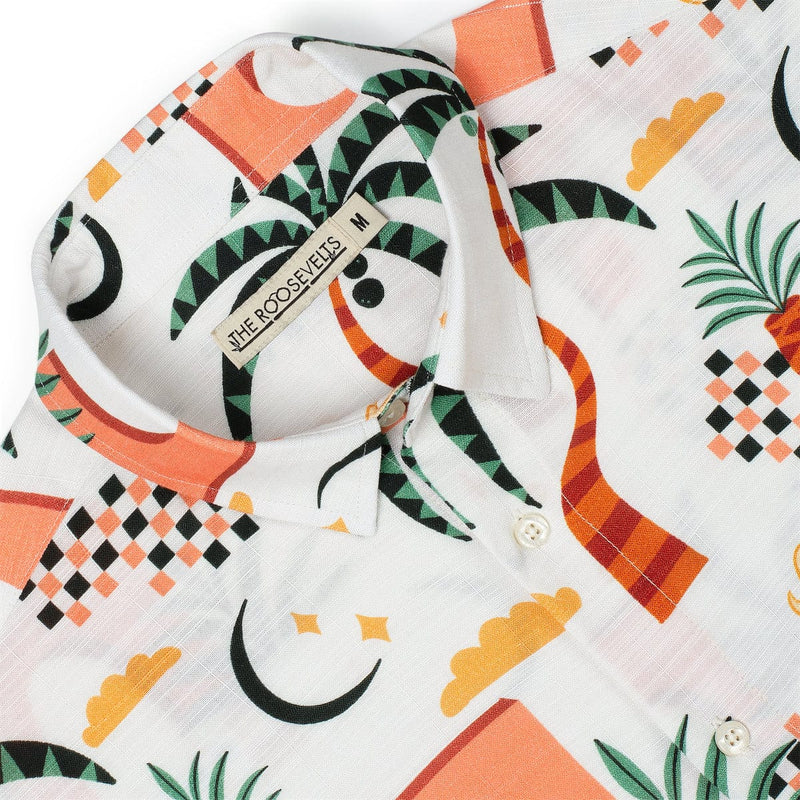 RSVLTS Mirage Bamboo Short Sleeve Shirt in Multicolor — detail 3
