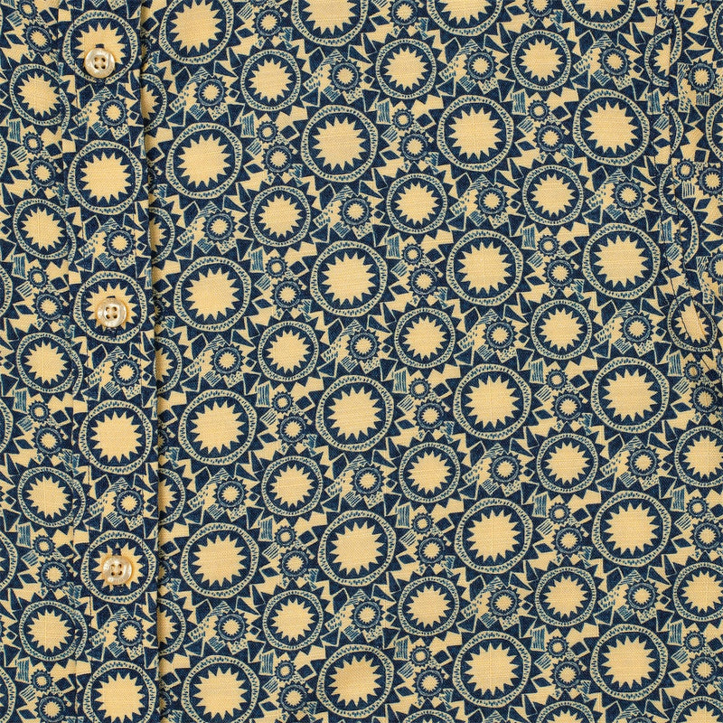 RSVLTS Sunburst Bamboo Short Sleeve Shirt in Blue — detail 2