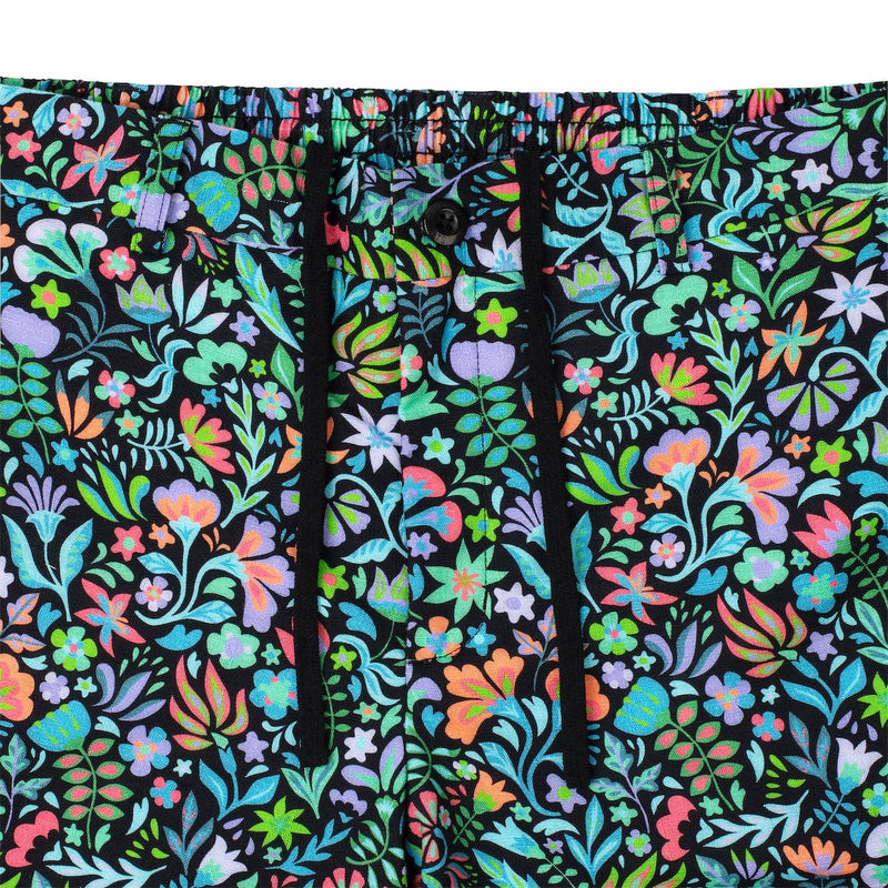 RSVLTS Kaleidos Bamboo Resort Shorts in Black — detail 2