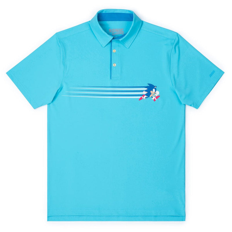 RSVLTS Blue Streak All-Day Polo in Blue — front view