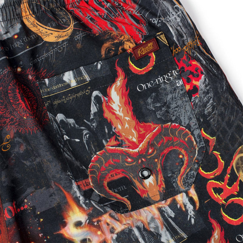 RSVLTS Forces of Mordor Hybrid Shorts in Black — detail 2