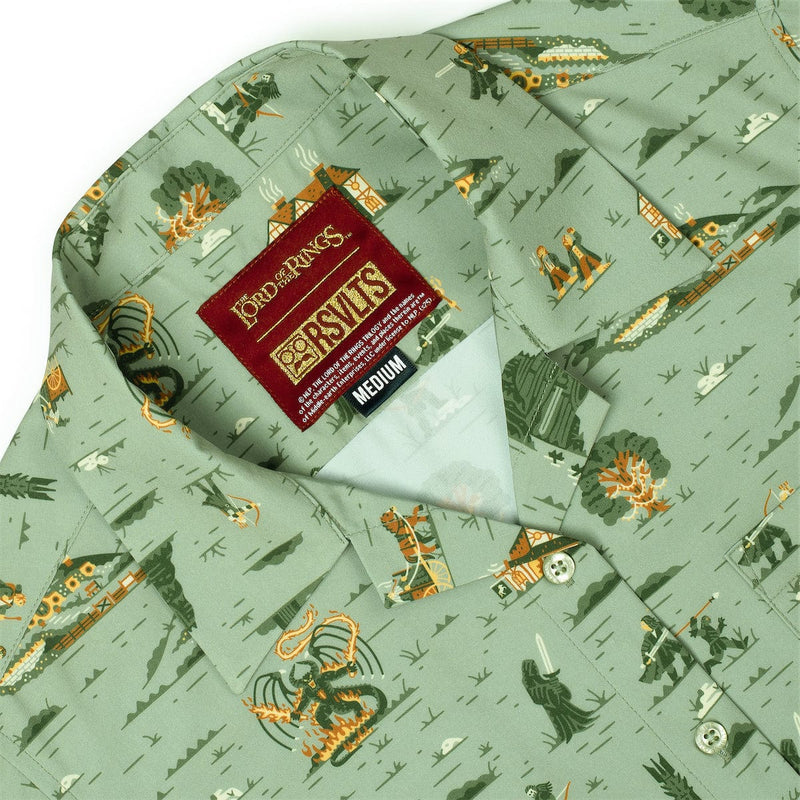 RSVLTS Frodo's Journey Women's KUNUFLEX Short Sleeve Shirt in Green — detail 3