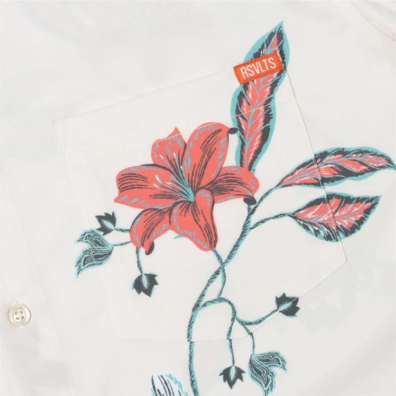 RSVLTS Water the Plants KUNUFLEX Short Sleeve Shirt in Neutral — detail 3