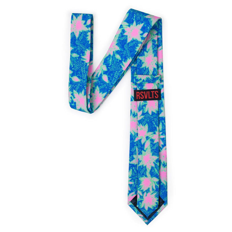 RSVLTS Camp Kunu Floral (Light Blue) Tie & Pocket Sq. Tie & Pocket Square — detail 2