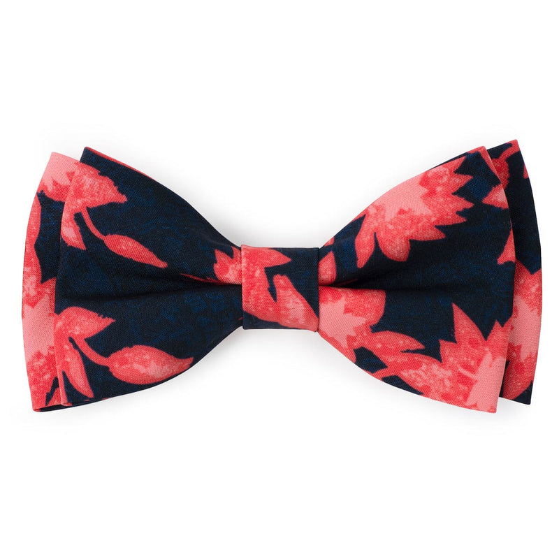 RSVLTS Camp Kunu Floral (Red) Bow Tie — front view
