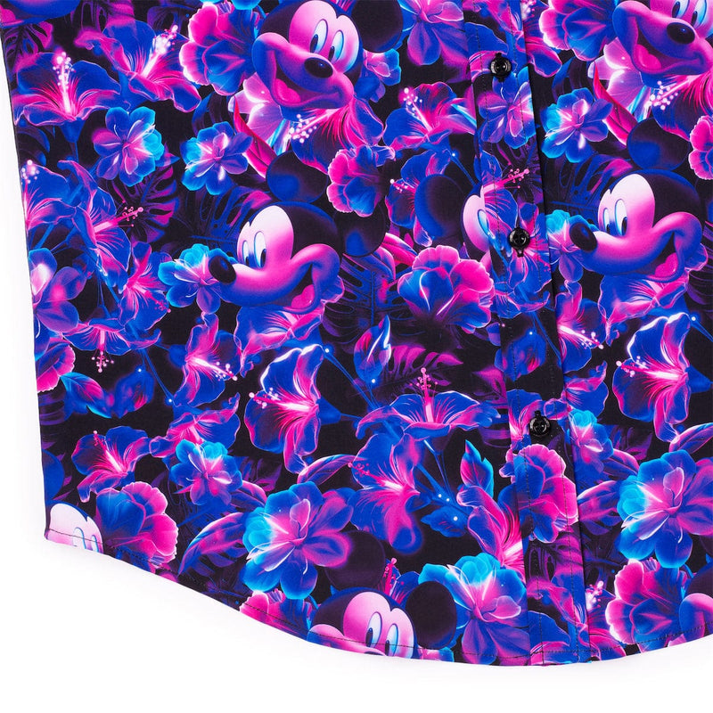 RSVLTS Neon Petal Pal KUNUFLEX Short Sleeve Shirt in Purple — detail 3