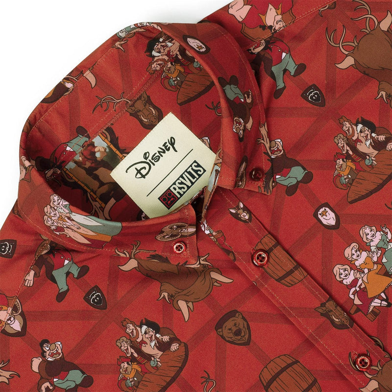 RSVLTS No One Like Him KUNUFLEX Short Sleeve Shirt in Brown — detail 2