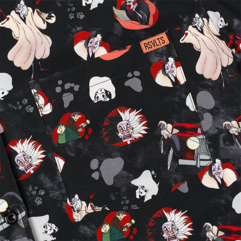 RSVLTS Perfectly Wretched KUNUFLEX Short Sleeve Shirt in Black — detail 2