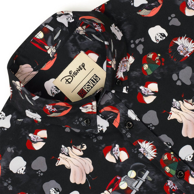 RSVLTS Perfectly Wretched KUNUFLEX Short Sleeve Shirt in Black — detail 3