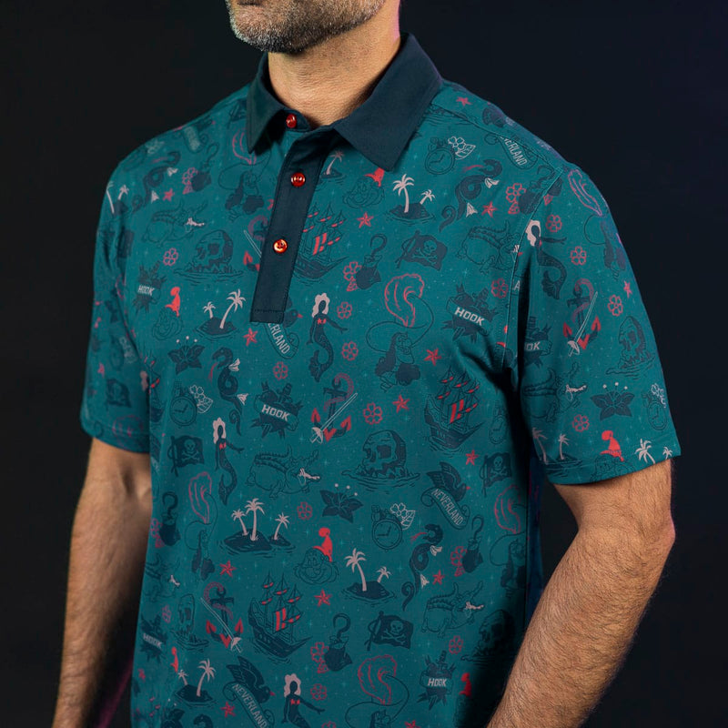 RSVLTS Hook’d It All-Day Polo in Blue — detail 3