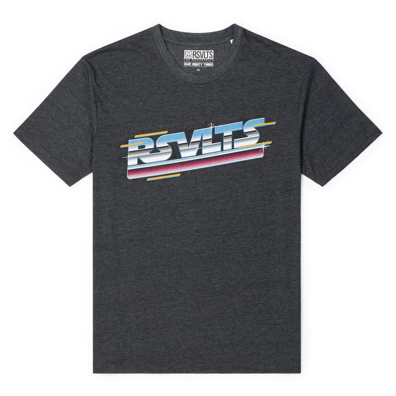 RSVLTS Synthwave RSVLTS Crewneck Tee in Gray — detail 2