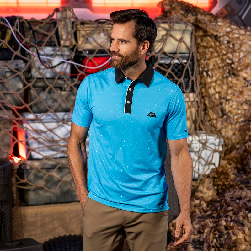 RSVLTS Retro '77 All-Day Polo in Blue — detail 3