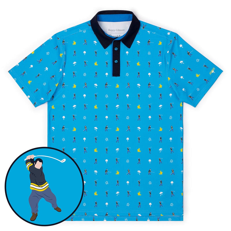 RSVLTS Pro Material All-Day Polo in Blue — front view
