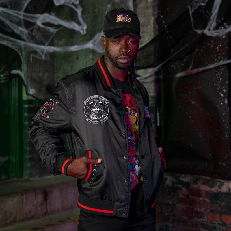 RSVLTS Undead Crew Coach Jacket in Black — detail 3