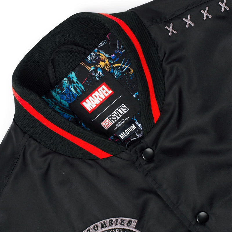 RSVLTS Undead Crew Coach Jacket in Black — detail 4
