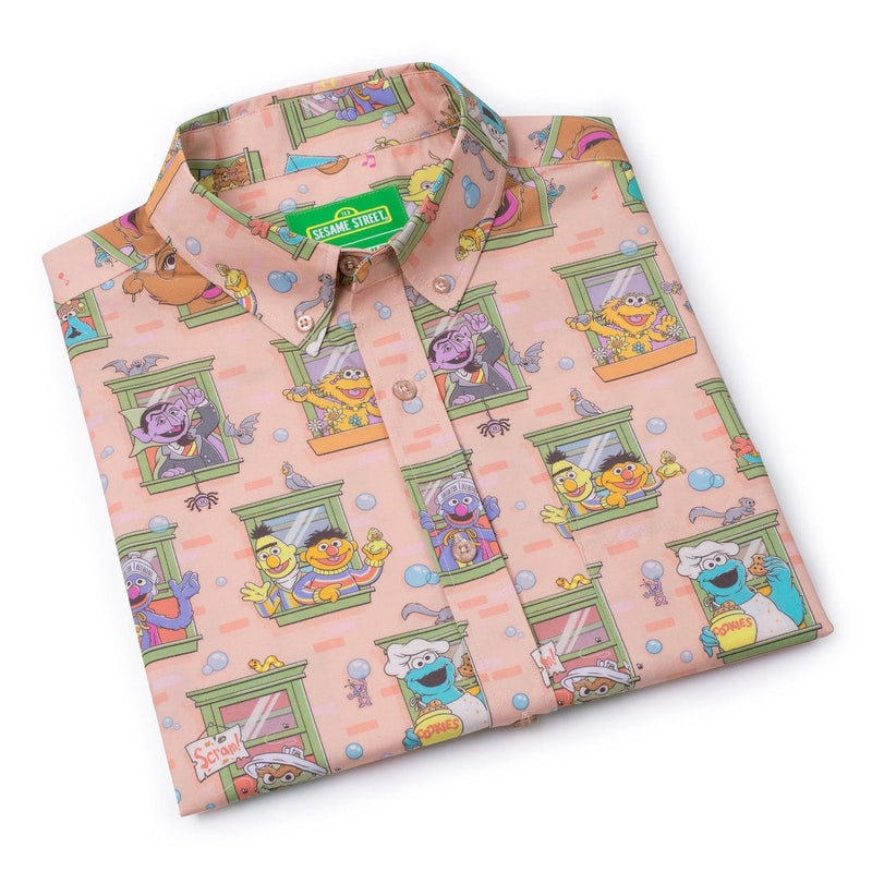 RSVLTS Welcome to the Neighborhood KUNUFLEX Short Sleeve Shirt in Multicolor — detail 5